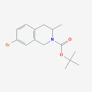 tert-butyl 7-bromo-3-methyl-3,4-dihydroisoquinoline-2(1H)-carboxylate