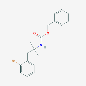 molecular formula C18H20BrNO2 B13488344 benzyl N-[1-(2-bromophenyl)-2-methylpropan-2-yl]carbamate 