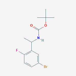 (R)-1-(5-Bromo-2-fluorophenyl)-N-Boc-ethanamine