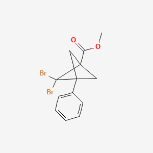 Methyl 2,2-dibromo-3-phenylbicyclo[1.1.1]pentane-1-carboxylate