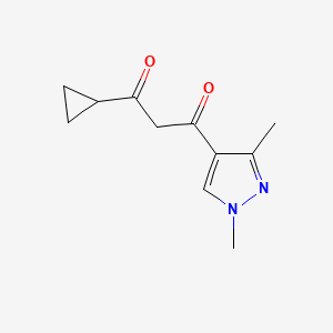 1-Cyclopropyl-3-(1,3-dimethyl-1h-pyrazol-4-yl)propane-1,3-dione