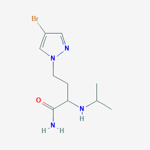 4-(4-Bromo-1h-pyrazol-1-yl)-2-(isopropylamino)butanamide