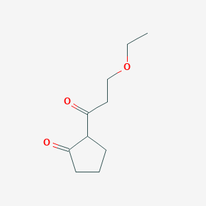 2-(3-Ethoxypropanoyl)cyclopentan-1-one