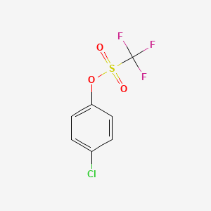 molecular formula C7H4ClF3O3S B1348846 4-氯苯基三氟甲磺酸酯 CAS No. 29540-84-9