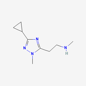 2-(3-Cyclopropyl-1-methyl-1h-1,2,4-triazol-5-yl)-N-methylethan-1-amine