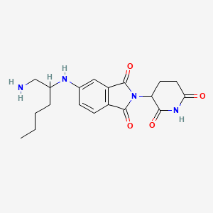 5-[1-(Aminomethyl)pentylamino]-2-(2,6-dioxo-3-piperidyl)isoindoline-1,3-dione