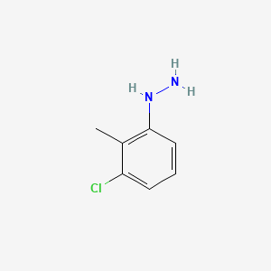 molecular formula C7H9ClN2 B1348854 （3-氯-2-甲基苯基）肼 CAS No. 39943-64-1
