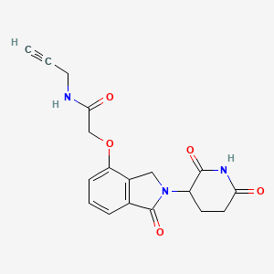 2-[2-(2,6-dioxo-3-piperidyl)-1-oxo-isoindolin-4-yl]oxy-N-prop-2-ynyl-acetamide