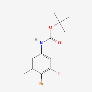 molecular formula C12H15BrFNO2 B13488600 tert-Butyl (4-bromo-3-fluoro-5-methylphenyl)carbamate 