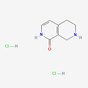 molecular formula C8H12Cl2N2O B13488608 5,6,7,8-Tetrahydro-2,7-naphthyridin-1-ol dihydrochloride 