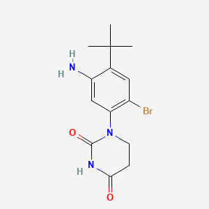 1-(5-Amino-2-bromo-4-tert-butyl-phenyl)hexahydropyrimidine-2,4-dione