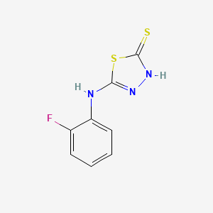 B1348863 5-(2-Fluoro-phenylamino)-[1,3,4]thiadiazole-2-thiol CAS No. 73310-96-0