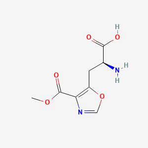 (2S)-2-amino-3-[4-(methoxycarbonyl)-1,3-oxazol-5-yl]propanoic acid