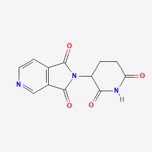 molecular formula C12H9N3O4 B13488653 2-(2,6-Dioxo-3-piperidyl)-1H-pyrrolo[3,4-c]pyridine-1,3(2H)-dione 