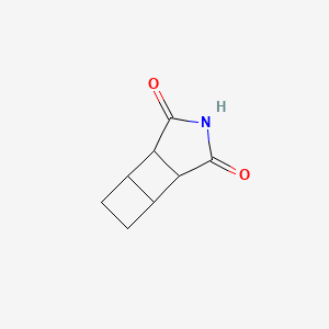 molecular formula C8H9NO2 B13488658 8-Azatricyclo[4.3.0.0~2,5~]nonane-7,9-dione CAS No. 29600-56-4