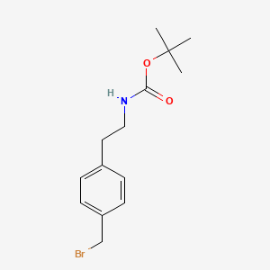 tert-butyl N-{2-[4-(bromomethyl)phenyl]ethyl}carbamate