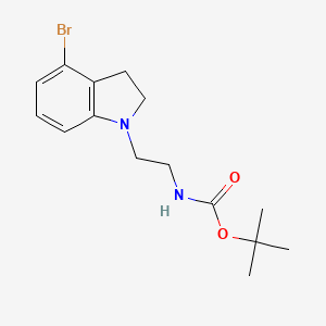 Tert-butyl (2-(4-bromoindolin-1-yl)ethyl)carbamate