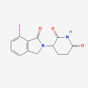 molecular formula C13H11IN2O3 B13488685 3-(7-Iodo-1-oxo-isoindolin-2-yl)piperidine-2,6-dione 