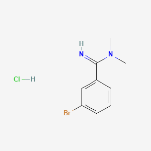 3-bromo-N,N-dimethylbenzene-1-carboximidamidehydrochloride