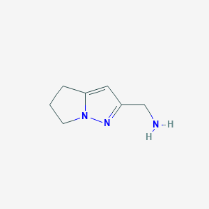 molecular formula C7H11N3 B13488728 {4H,5H,6H-pyrrolo[1,2-b]pyrazol-2-yl}methanamine 