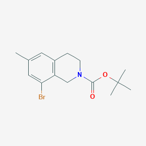 molecular formula C15H20BrNO2 B13488779 Tert-butyl 8-bromo-6-methyl-1,2,3,4-tetrahydroisoquinoline-2-carboxylate 