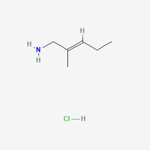 (2E)-2-methylpent-2-en-1-amine hydrochloride