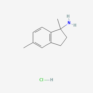 1,5-dimethyl-2,3-dihydro-1H-inden-1-amine hydrochloride