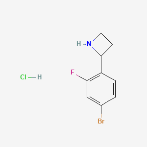 2-(4-Bromo-2-fluorophenyl)azetidine hydrochloride