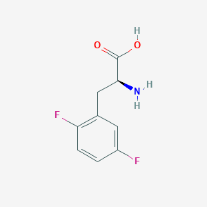 molecular formula C9H9F2NO2 B1348891 2,5-二氟-L-苯丙氨酸 CAS No. 31105-92-7