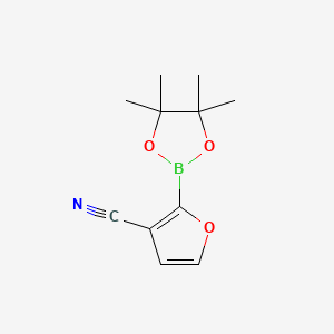 2-(Tetramethyl-1,3,2-dioxaborolan-2-yl)furan-3-carbonitrile