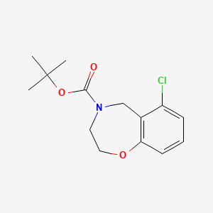 molecular formula C14H18ClNO3 B13488912 4-Boc-6-chloro-2,3,4,5-tetrahydrobenzo[f][1,4]oxazepine 