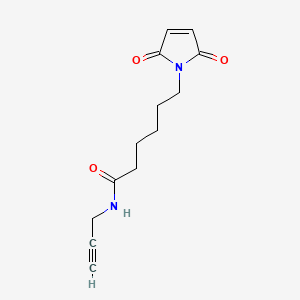 molecular formula C13H16N2O3 B13488916 6-(2,5-Dioxo-2,5-dihydro-1H-pyrrol-1-yl)-N-(prop-2-yn-1-yl)hexanamide CAS No. 920749-05-9