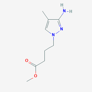 Methyl 4-(3-amino-4-methyl-1h-pyrazol-1-yl)butanoate