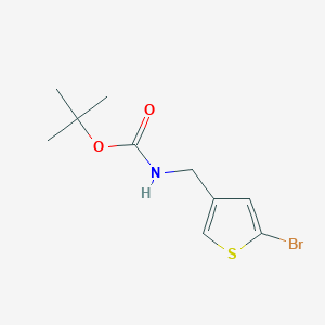 molecular formula C10H14BrNO2S B13488937 Tert-butyl ((5-bromothiophen-3-YL)methyl)carbamate 