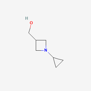 molecular formula C7H13NO B13488941 (1-Cyclopropylazetidin-3-yl)methanol 