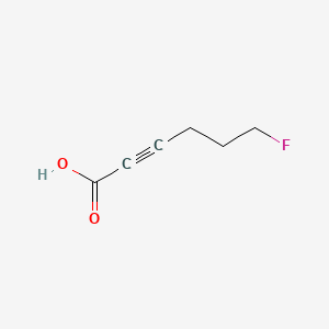 molecular formula C6H7FO2 B13488965 6-Fluorohex-2-ynoic acid 