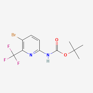 Tert-butyl (5-bromo-6-(trifluoromethyl)pyridin-2-yl)carbamate