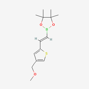 2-(2-(4-(Methoxymethyl)thiophen-2-yl)vinyl)-4,4,5,5-tetramethyl-1,3,2-dioxaborolane