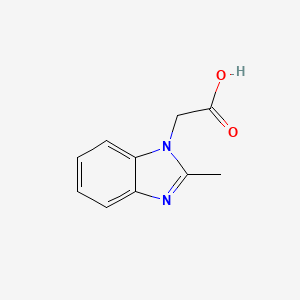 molecular formula C10H10N2O2 B1348901 (2-methyl-1H-benzimidazol-1-yl)acetic acid CAS No. 40332-17-0