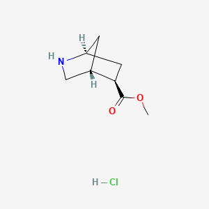 molecular formula C8H14ClNO2 B13489061 rac-methyl (1R,4S,5S)-2-azabicyclo[2.2.1]heptane-5-carboxylate hydrochloride 