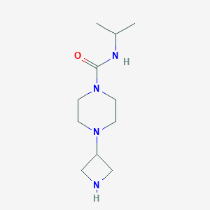 molecular formula C11H22N4O B13489092 4-(Azetidin-3-yl)-N-isopropylpiperazine-1-carboxamide 