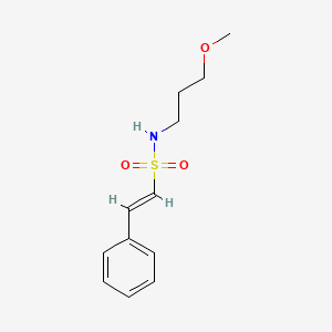 molecular formula C12H17NO3S B13489097 (E)-N-(3-methoxypropyl)-2-phenylethene-1-sulfonamide 