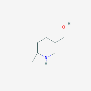 molecular formula C8H17NO B13489102 (6,6-Dimethylpiperidin-3-yl)methanol 