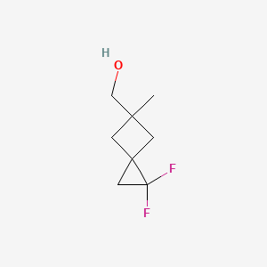 molecular formula C8H12F2O B13489128 {1,1-Difluoro-5-methylspiro[2.3]hexan-5-yl}methanol 