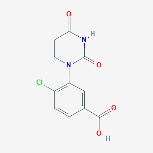 4-Chloro-3-(2,4-dioxotetrahydropyrimidin-1(2H)-yl)benzoic acid