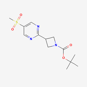 Tert-butyl 3-(5-methanesulfonylpyrimidin-2-yl)azetidine-1-carboxylate