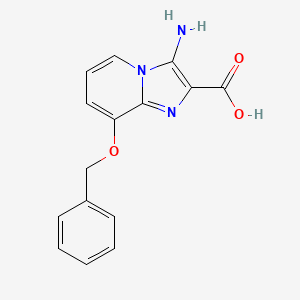 3-Amino-8-(benzyloxy)imidazo[1,2-a]pyridine-2-carboxylic acid