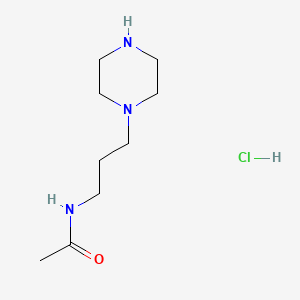 N-[3-(piperazin-1-yl)propyl]acetamide hydrochloride