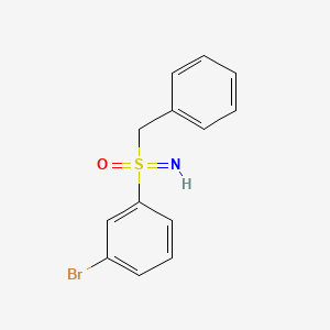 molecular formula C13H12BrNOS B13489164 Benzyl(3-bromophenyl)imino-lambda6-sulfanone 