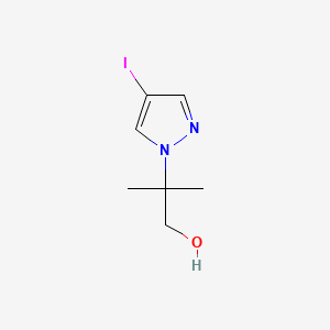 2-(4-iodo-1H-pyrazol-1-yl)-2-methylpropan-1-ol